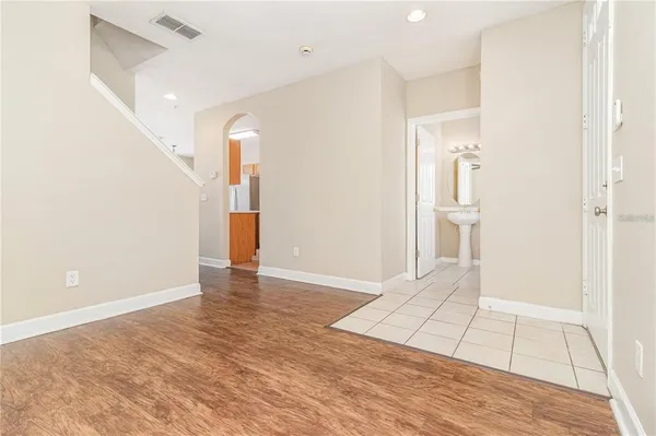 a view of an empty room