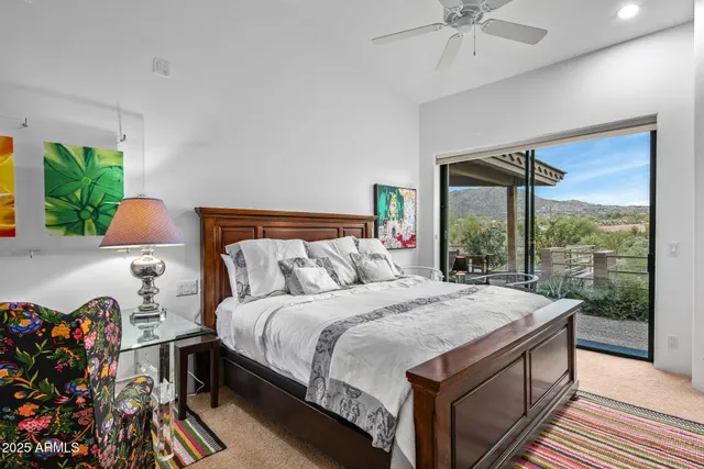 a bed room with bed and a couch