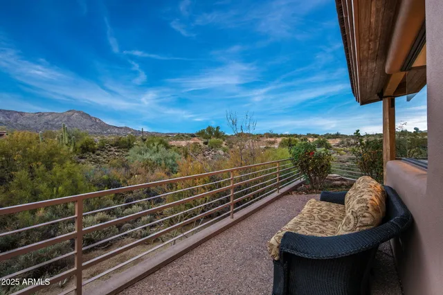 a view of an outdoor space with porch and furniture