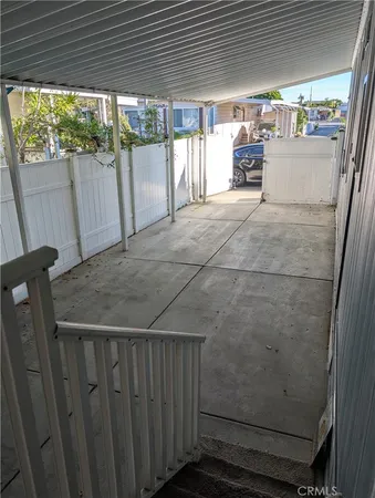 a view of a porch