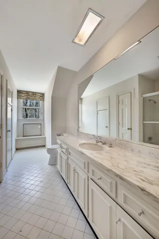 a view of a room with an empty space