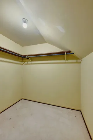 a view of a yard with an trees