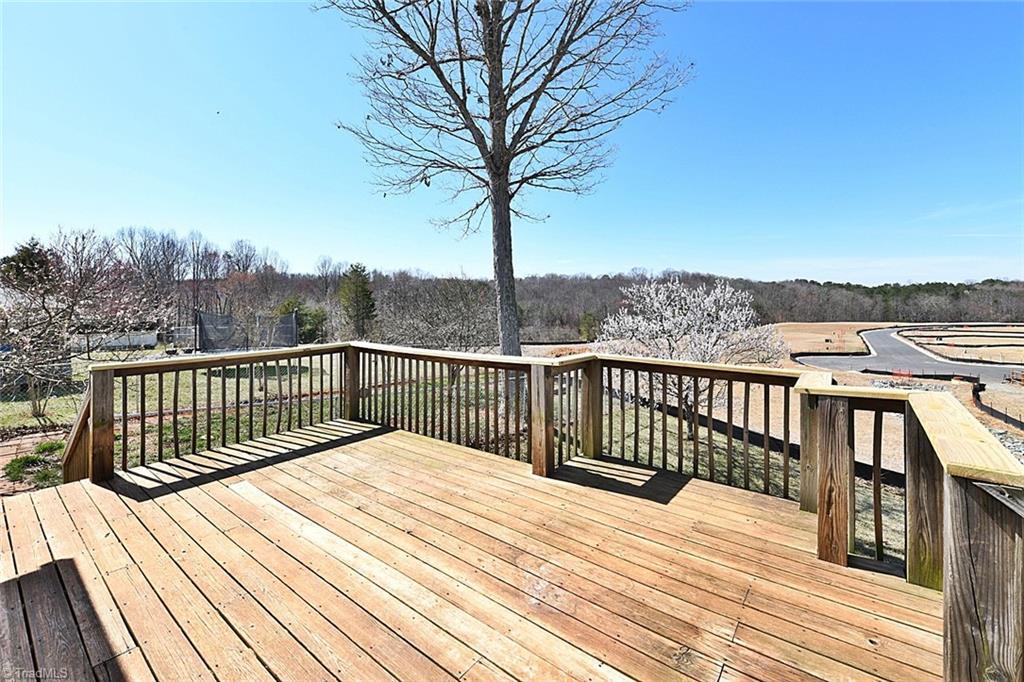 128 Lynne Avenue King, NC 27021 - Photo 23 of 27 Entertain Here! Wonderful Oversized Deck. Bring Your Largest Umbrella!