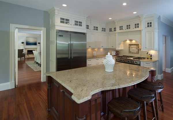 66 Arnold Road Wellesley, MA 02481 - Photo 6 of 13 a kitchen with stainless steel appliances granite countertop a sink a refrigerator and a stove