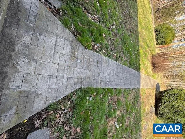 a view of an outdoor space with staircase