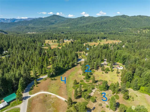 a view of a lake with mountains