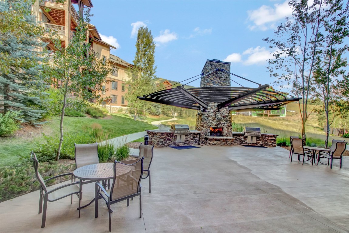 1175 Bangtail Way, Unit 4120 Steamboat Springs, CO 80487 - Photo 35 of 43 a view of outdoor seating