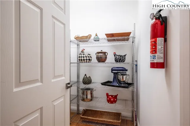 a room with storage and utility