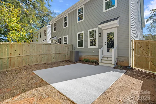 a backyard of a house