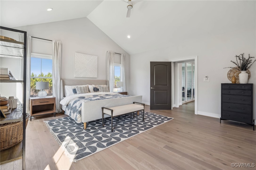16873 Watchman Way Beaverdam, VA 23015 - Photo 16 of 40 a bedroom with a bed and wooden floor