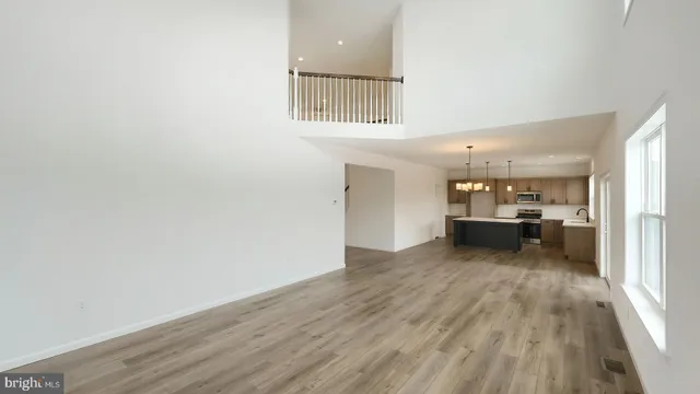 a view of kitchen and dining room