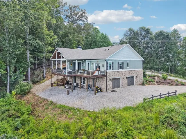 a house view with a garden space