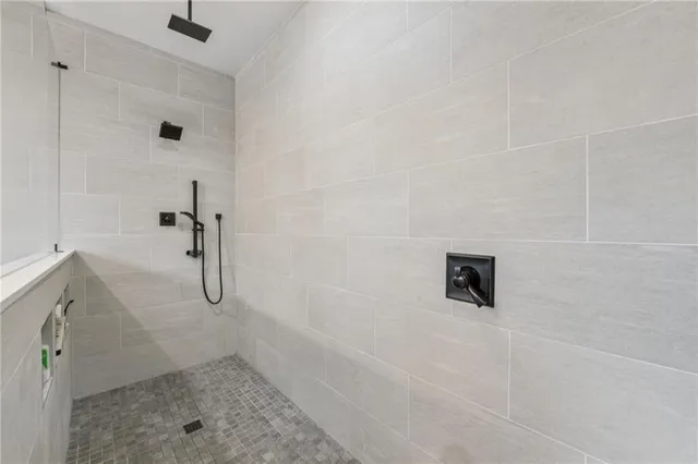 a outdoor living space with furniture and a window