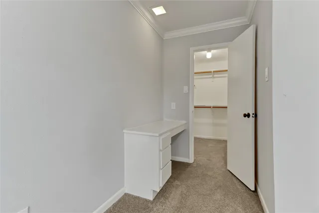 a view of an empty room