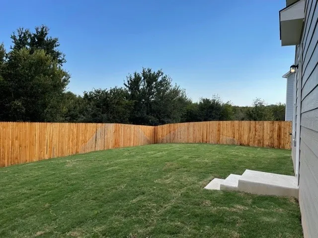 a view of a back yard