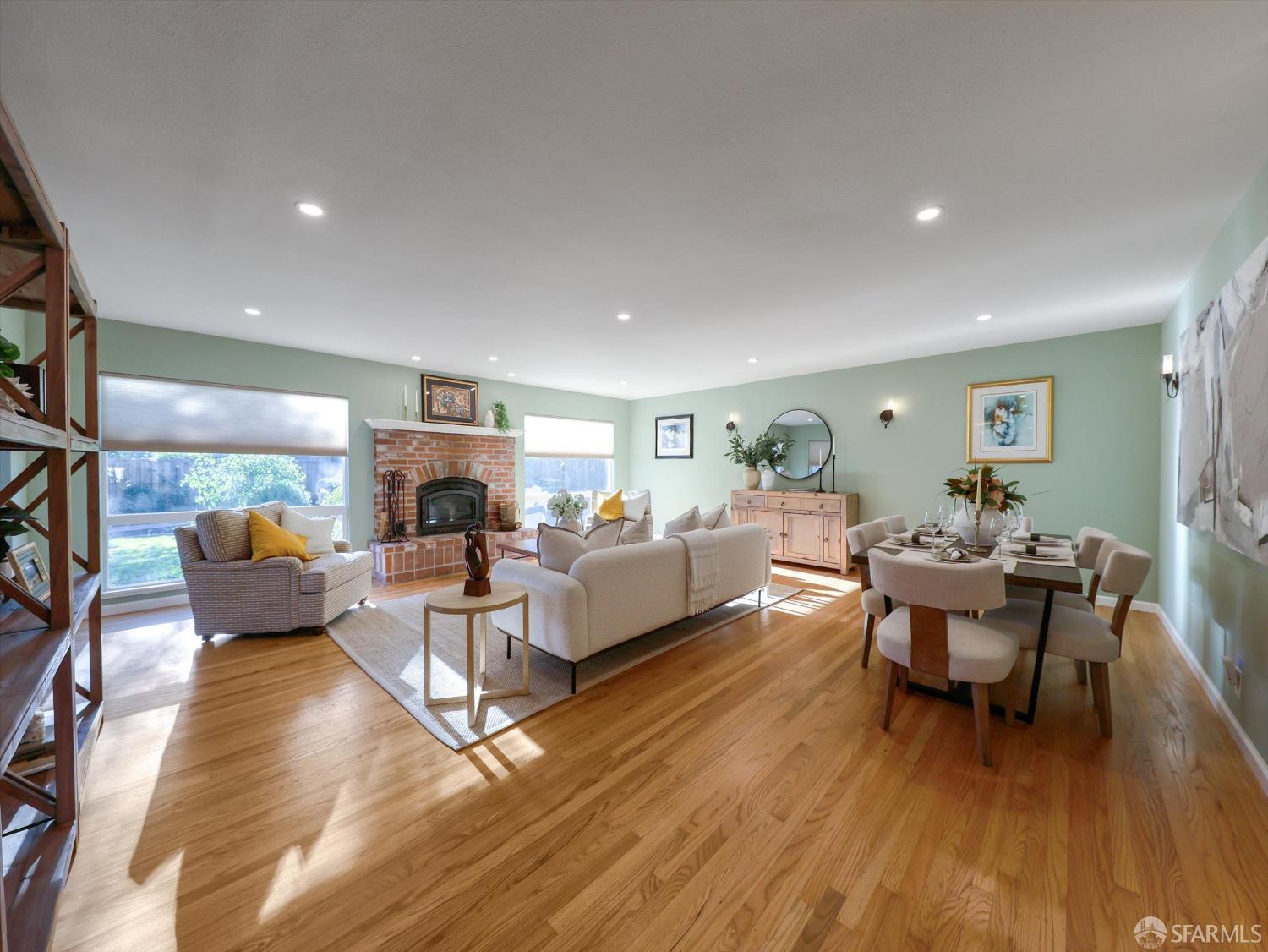 1773 Pinetree Court Concord, CA 94521 - Photo 6 of 37 a living room with furniture and a wooden floor