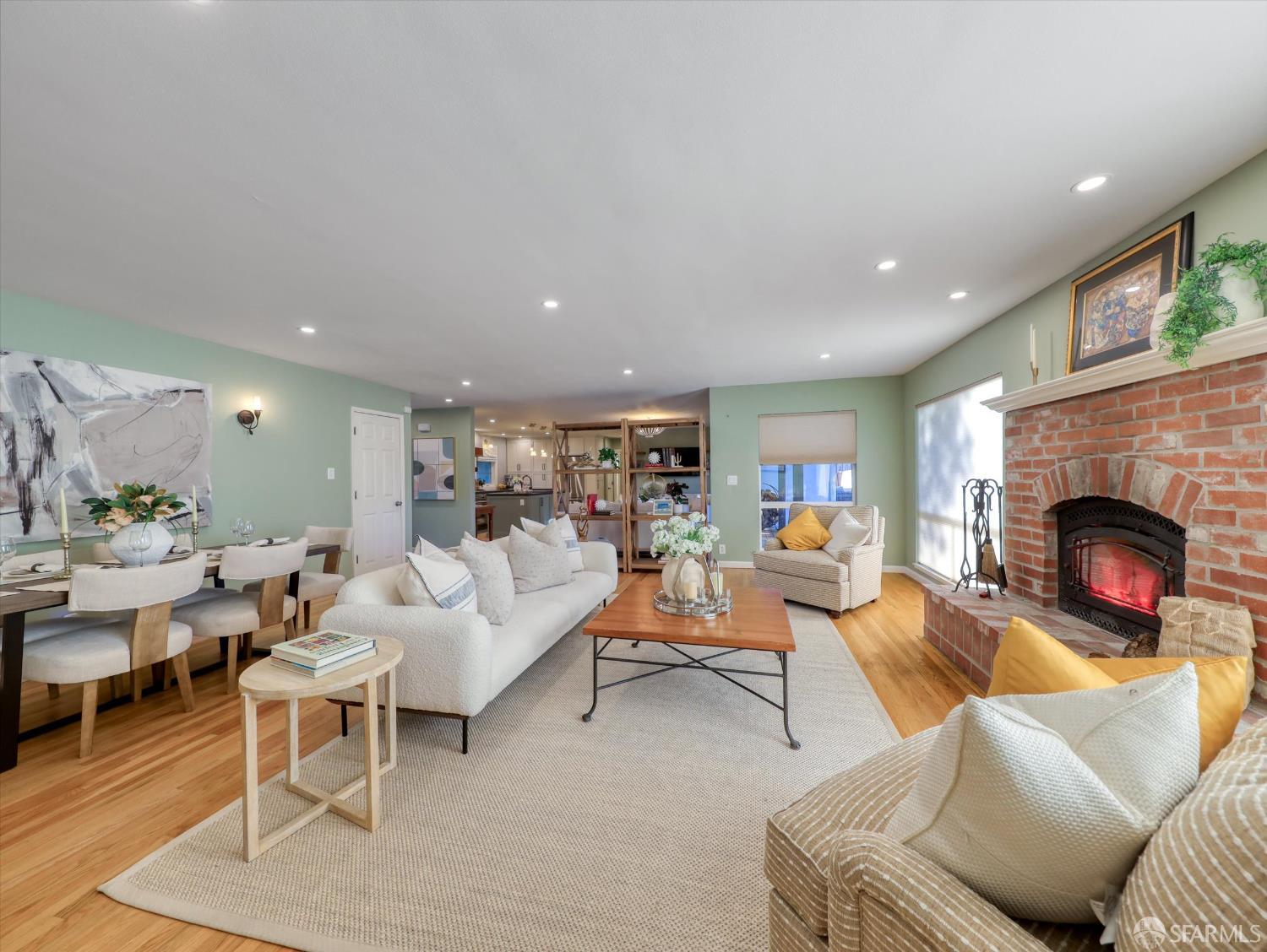 1773 Pinetree Court Concord, CA 94521 - Photo 7 of 37 a living room with furniture a fireplace and a fireplace
