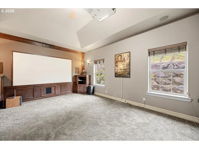 a big room with windows