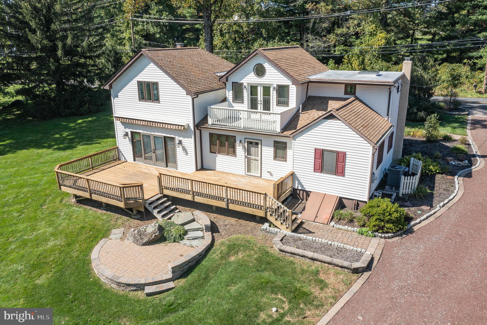 5922 Stoney Hill Road New Hope, PA 18938 - Photo 3 of 47 Exterior back with large deck