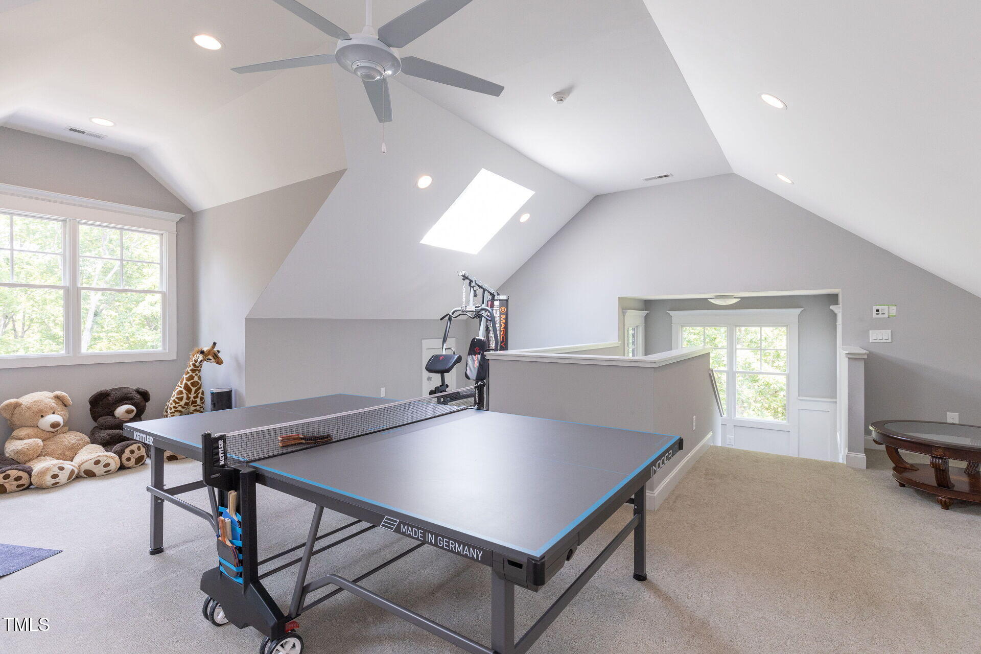235 Parker Road Chapel Hill, NC 27517 - Photo 44 of 63 a living room with furniture a window and gym equipment