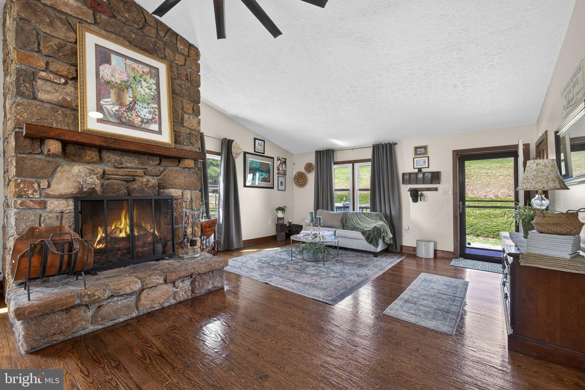 740 Whitacre Road Gore, VA 22637 - Photo 6 of 95 Stunning Living Room with Cozy Wood Fireplace