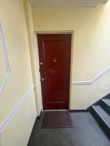 a view of front door