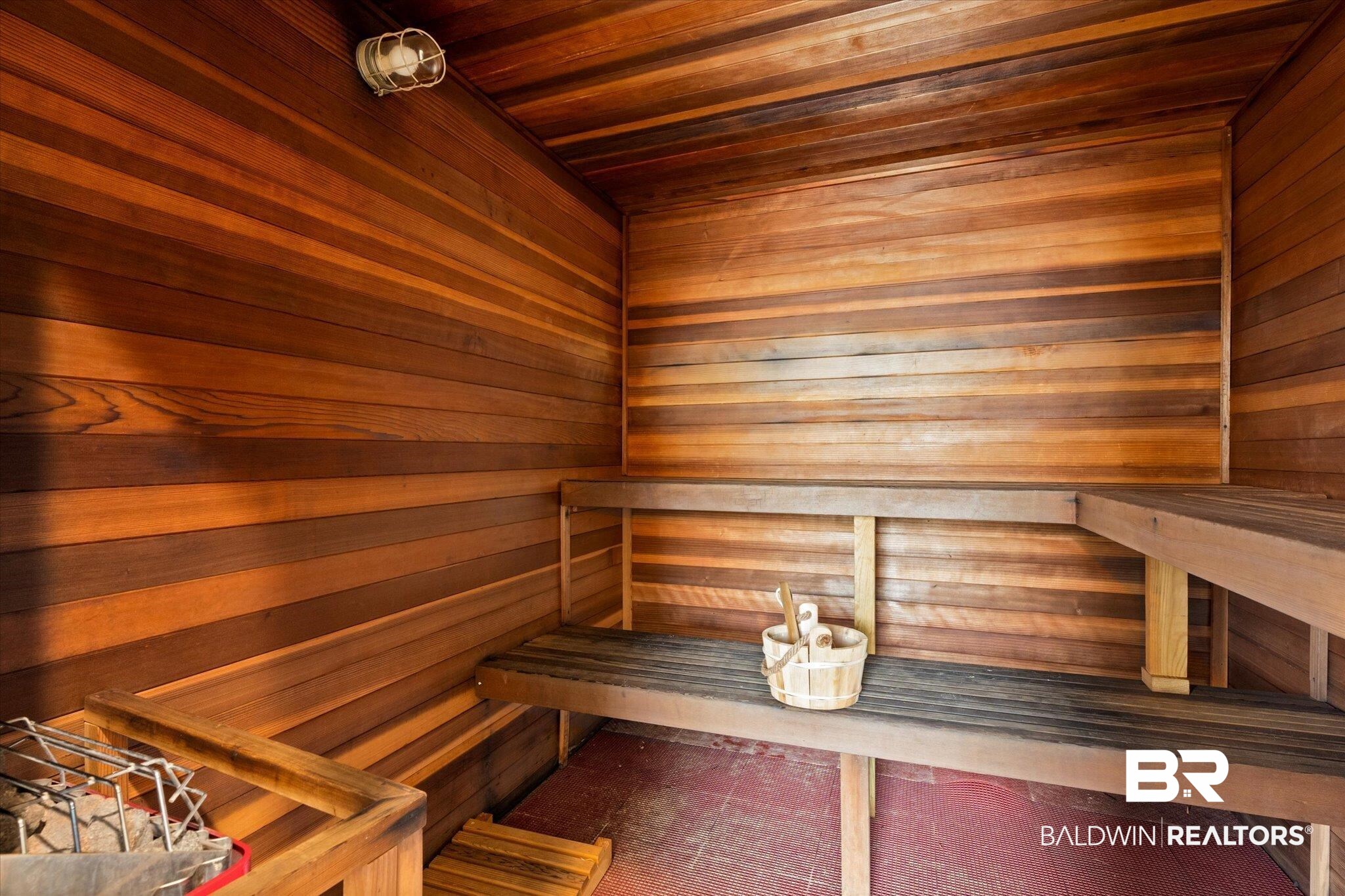 9259 Genipa Way Gulf Shores, AL 36542 - Photo 49 of 72 View of sauna featuring wooden ceiling and wooden walls