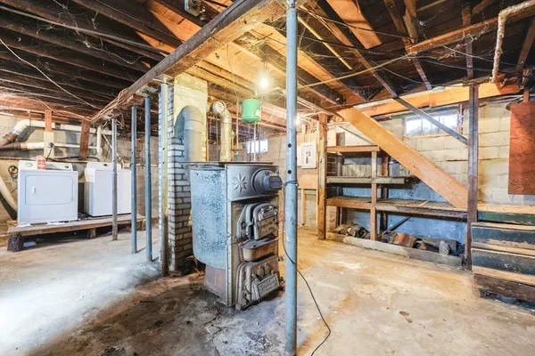 a view of storage and utility room