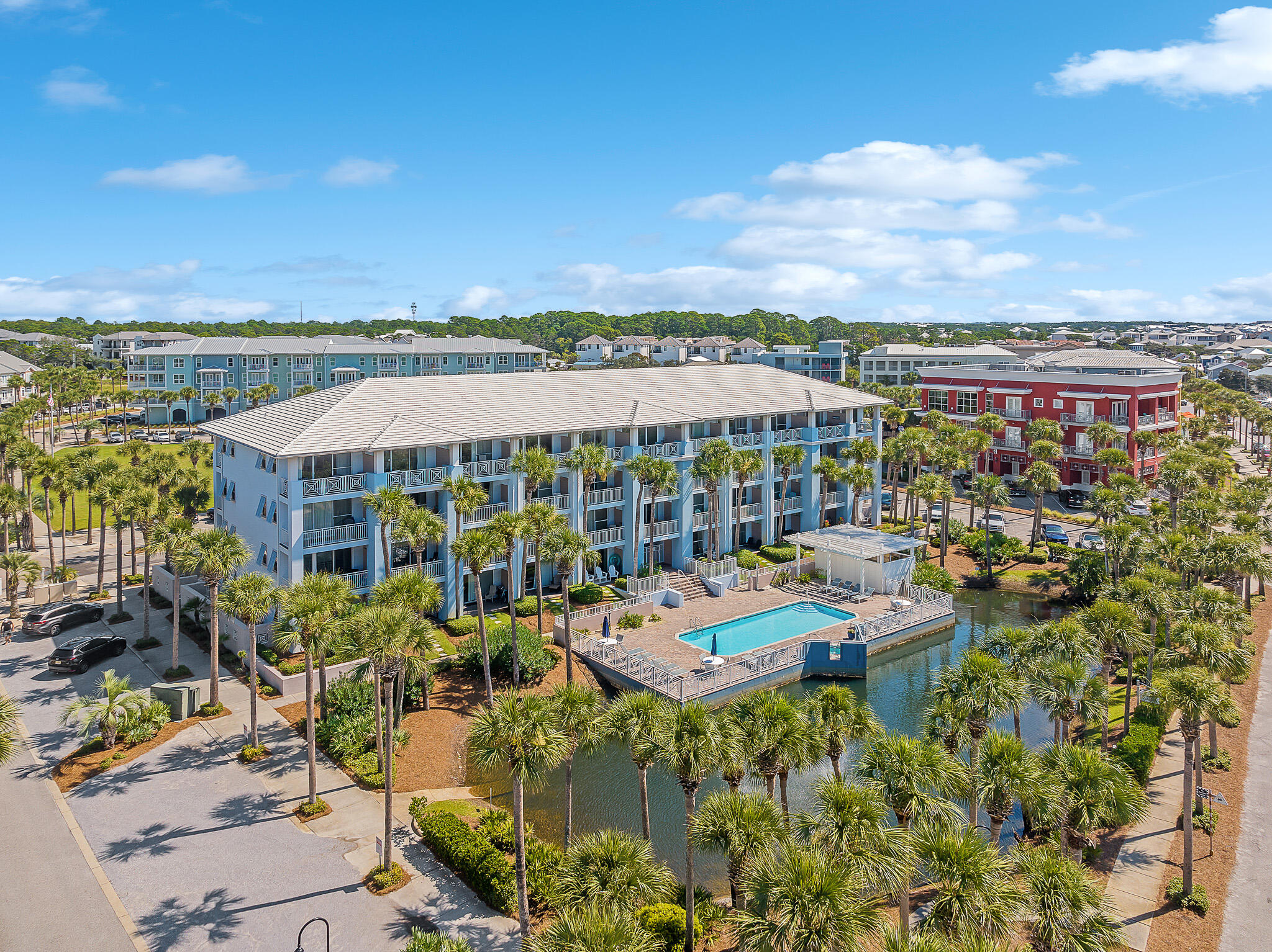 145 Spires Lane, Unit 411 Santa Rosa Beach, FL 32459 - Photo 5 of 44 a view of a city with tall buildings in the background
