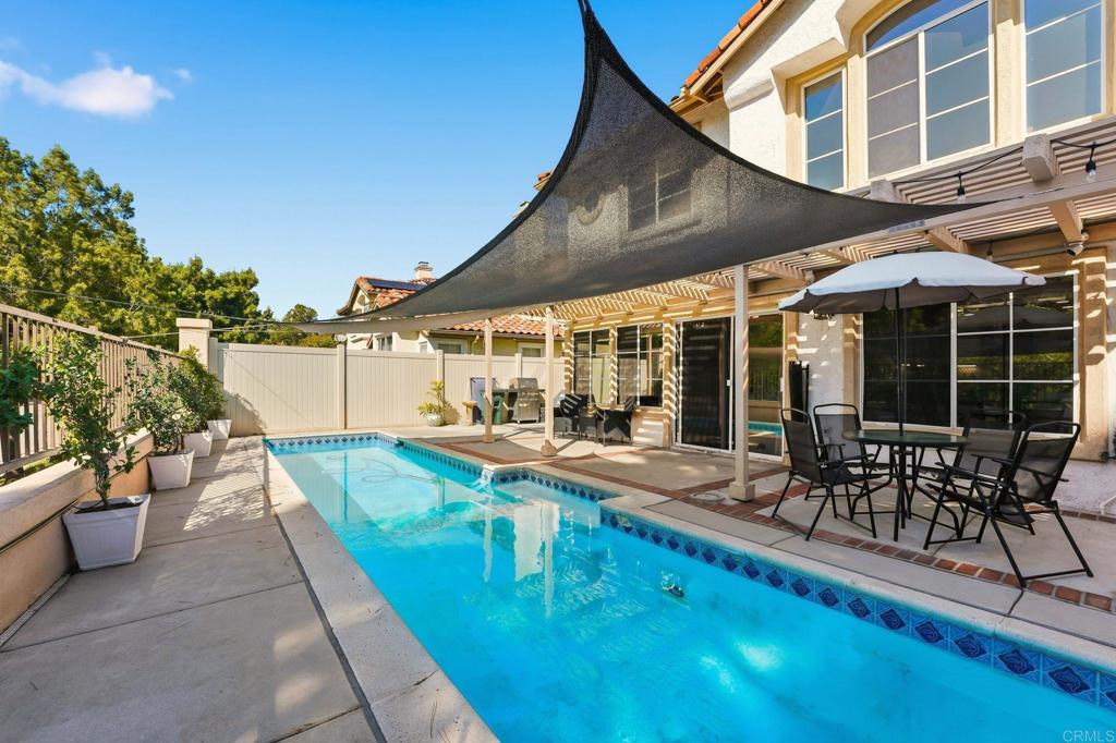 2505 Whispering Palms Loop Chula Vista, CA 91915 - Photo 32 of 45 a view of a patio with table and chairs and potted plants
