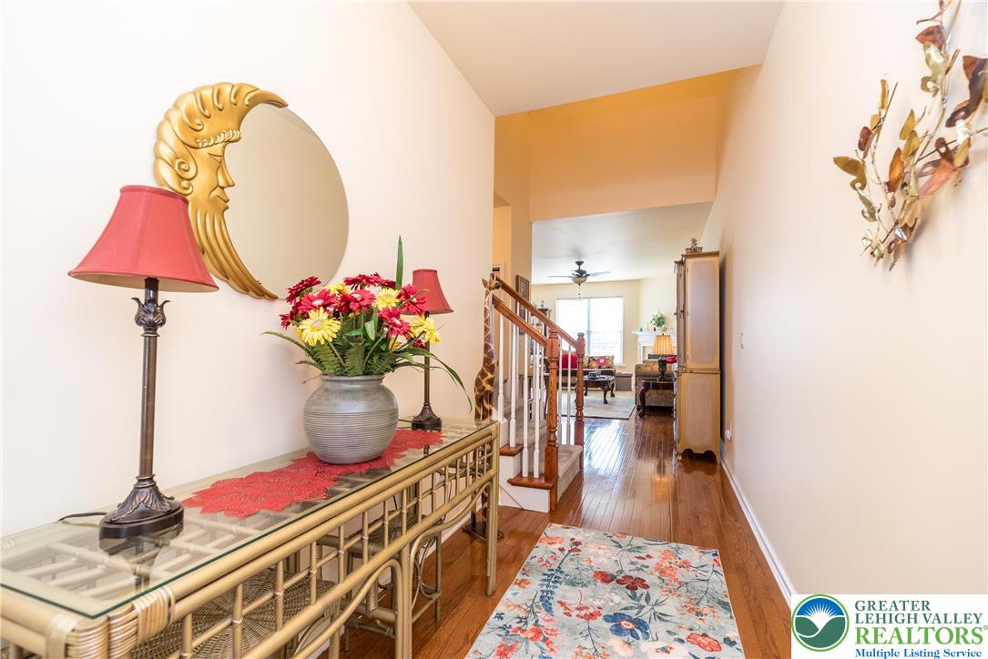 3540 Lenape Lane Emmaus, PA 18049 - Photo 2 of 29 Foyer with hardwood floors. Catch a glimpse of the stairs to second floor and great room