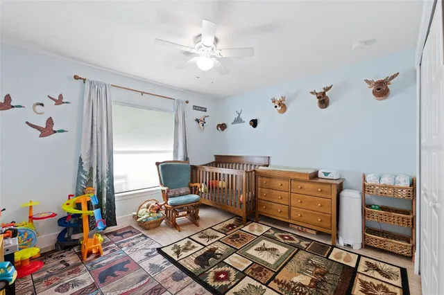 a room with furniture