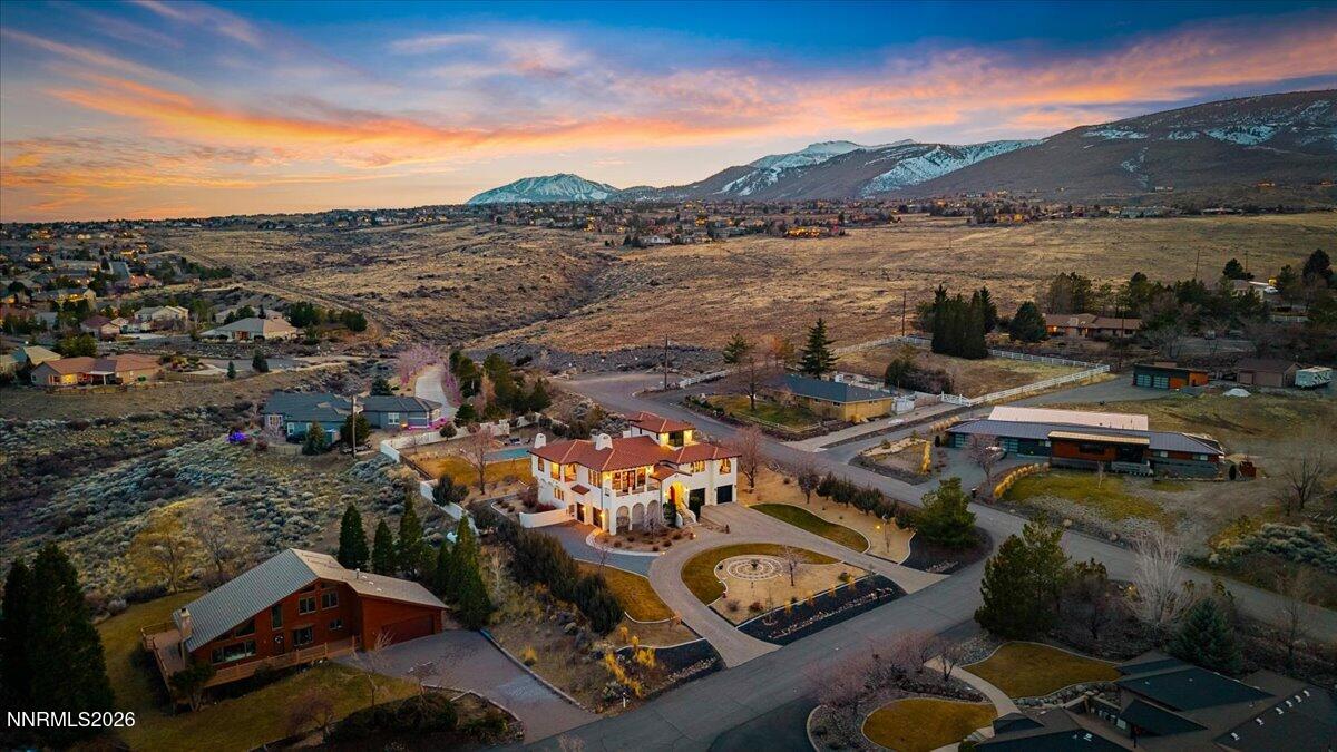 4400 Slide Mountain Circle Reno, NV 89511 - Photo 91 of 93 an aerial view of a house with a lake view