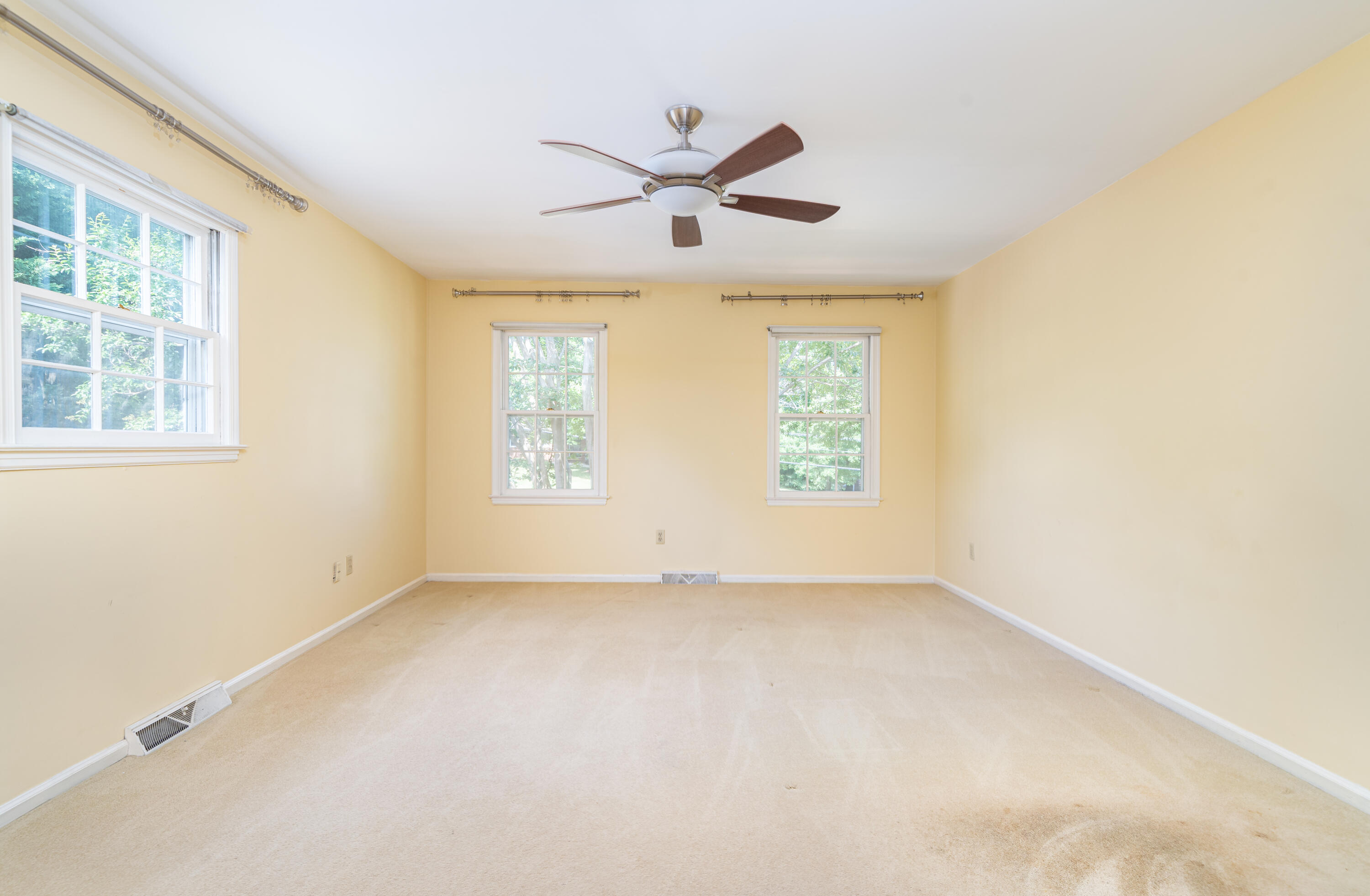 803 Red Lane Salem, VA 24153 - Photo 11 of 24 an empty room with windows and fan