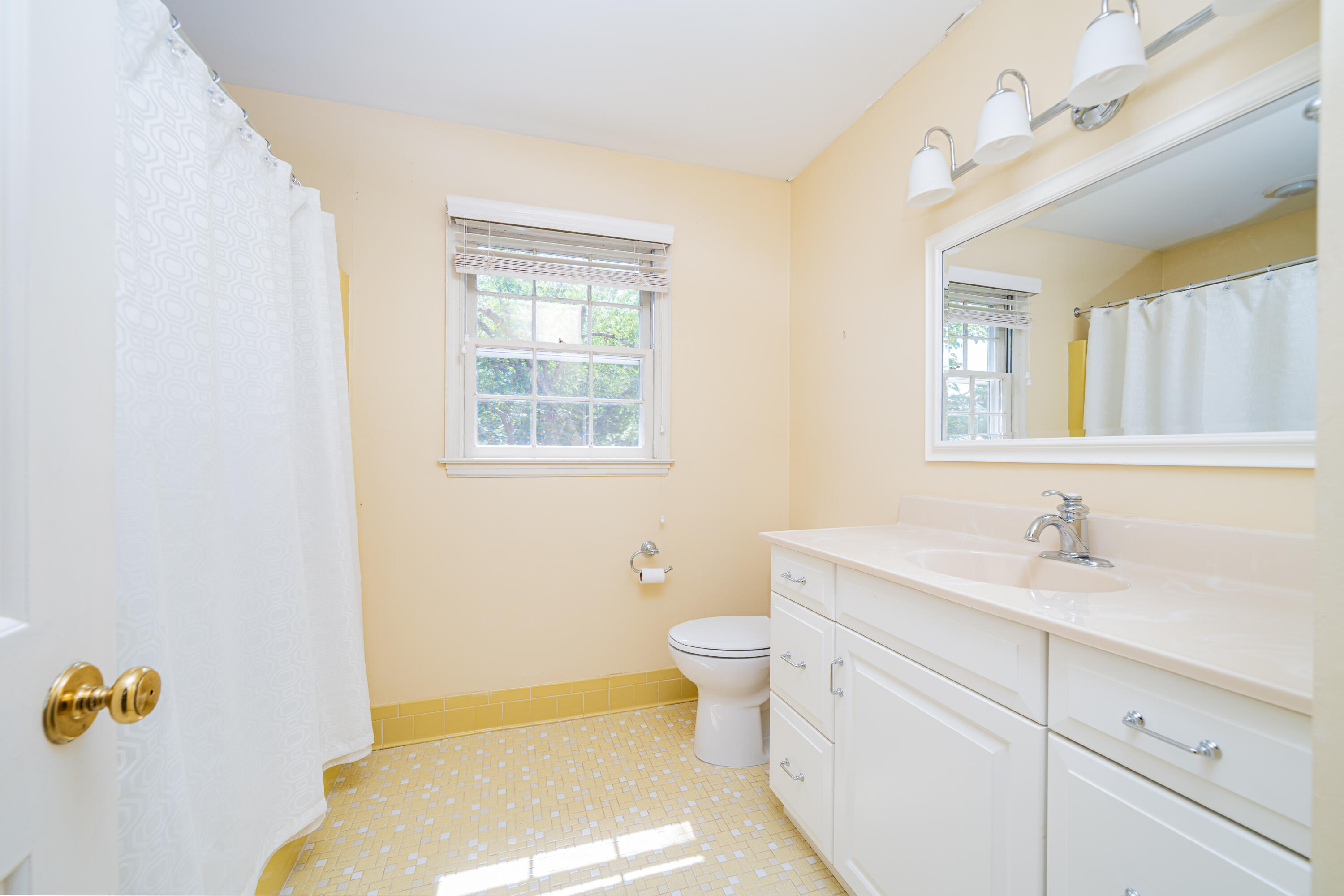 803 Red Lane Salem, VA 24153 - Photo 13 of 24 a bathroom with a sink a toilet and a window