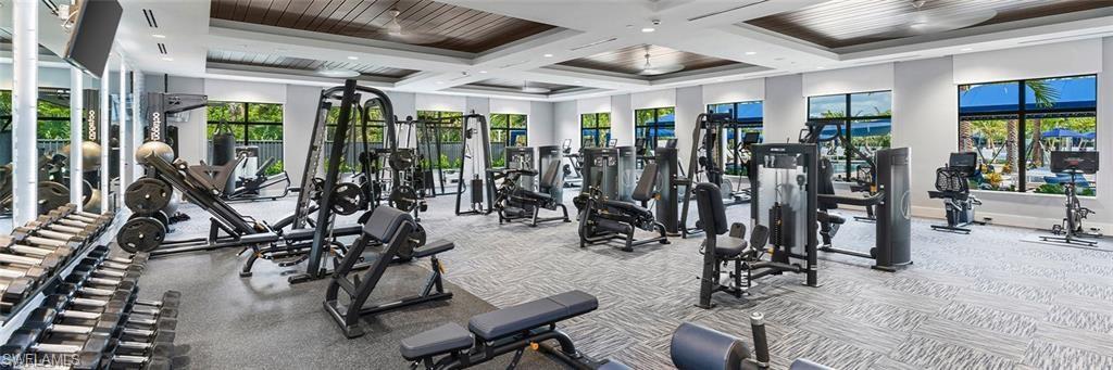 12092 Eucalyptus Way Naples, FL 34120 - Photo 46 of 50 a view of a room with gym equipment