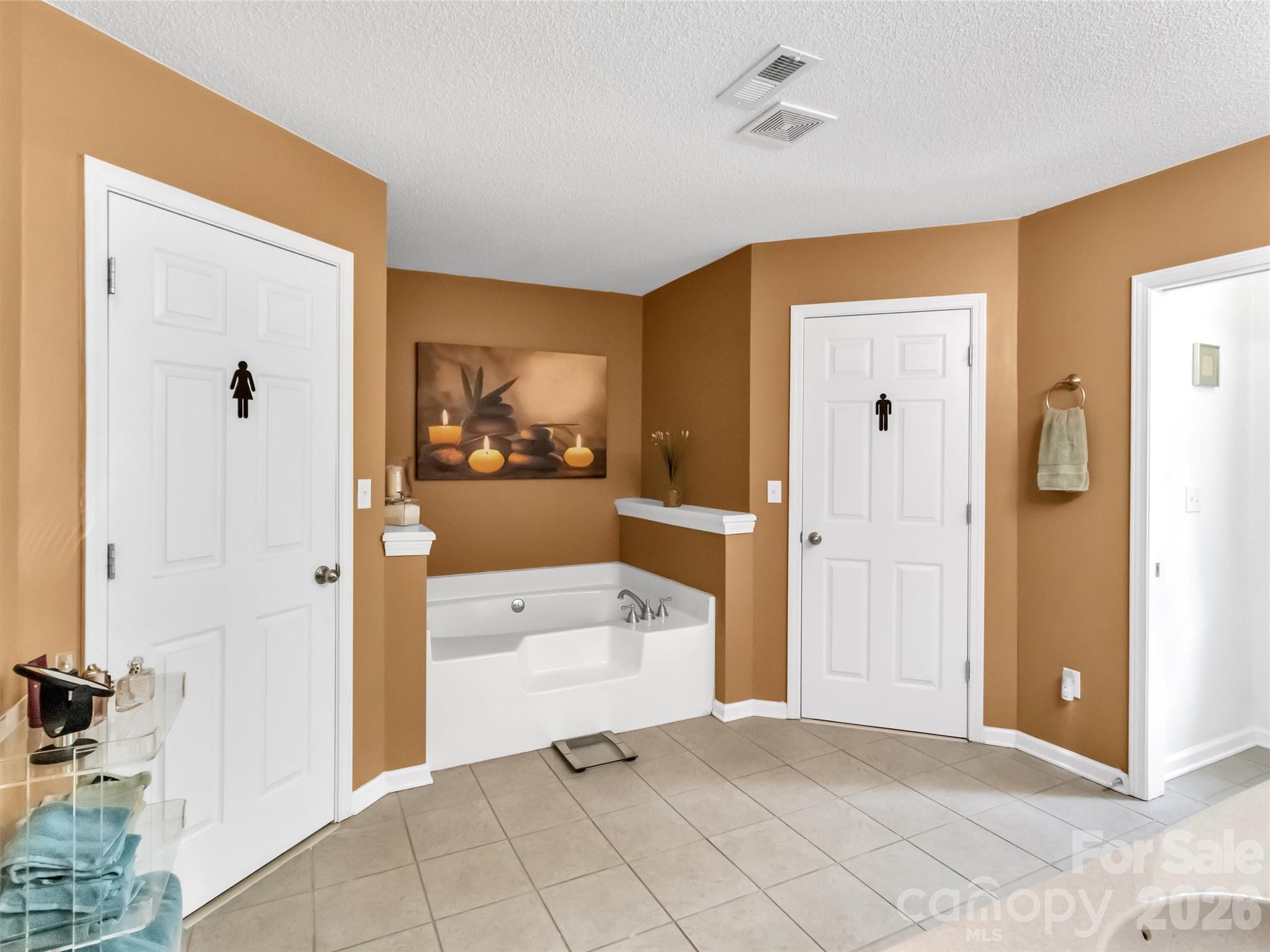 237 Midway Crossing Drive Clyde, NC 28721 - Photo 23 of 42 a spacious bedroom with a bed and a view of bathroom