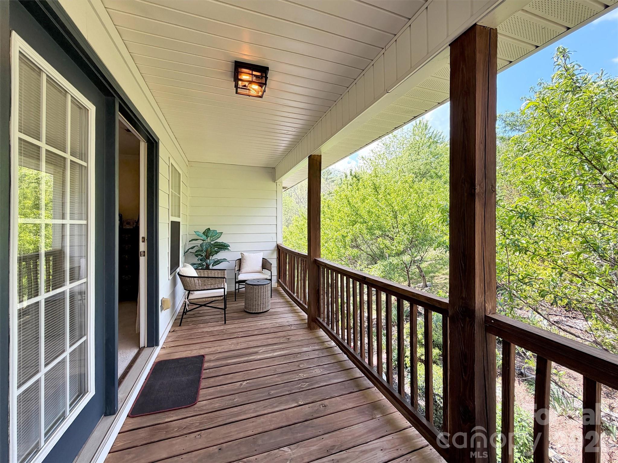 237 Midway Crossing Drive Clyde, NC 28721 - Photo 24 of 42 a view of balcony with chairs