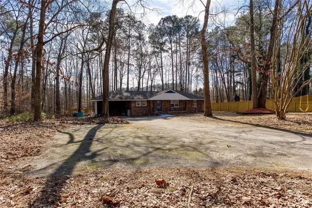 a view of outdoor space with trees