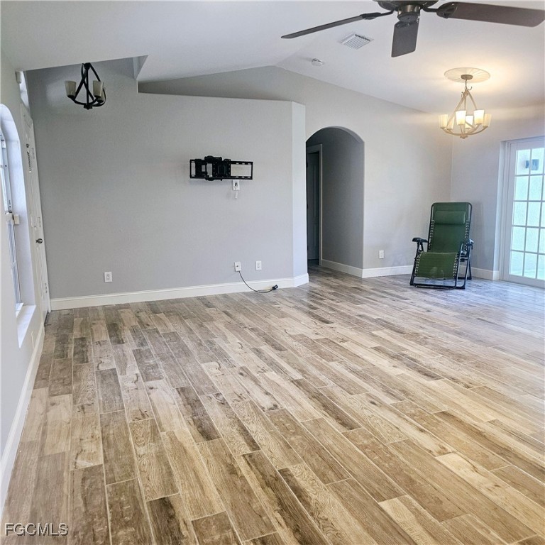 3780 Randall Boulevard Naples, FL 34120 - Photo 3 of 12 a view of empty room with ceiling fan
