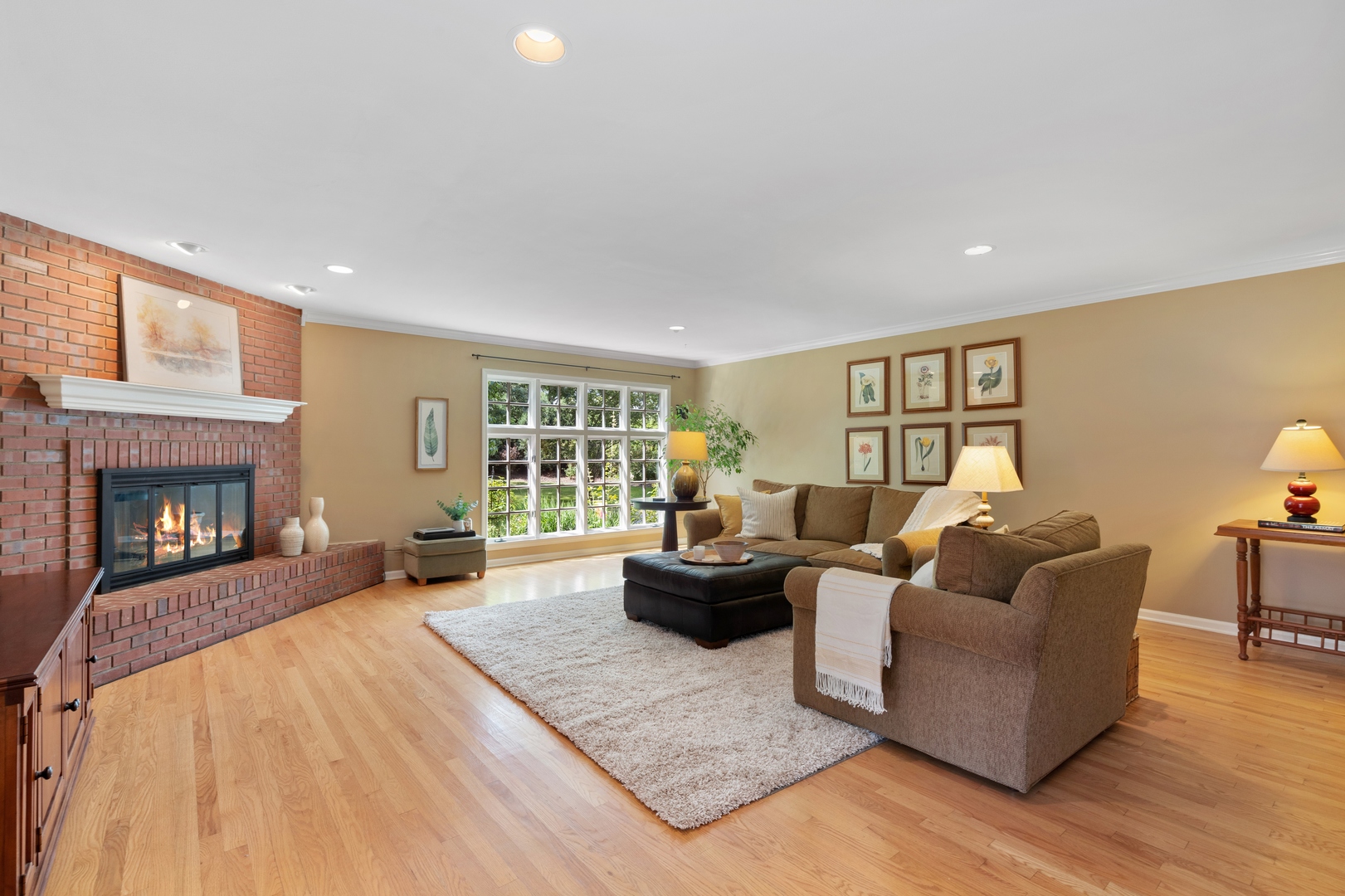 390 South Basswood Road Lake Forest, IL 60045 - Photo 12 of 38 a living room with furniture and a fireplace
