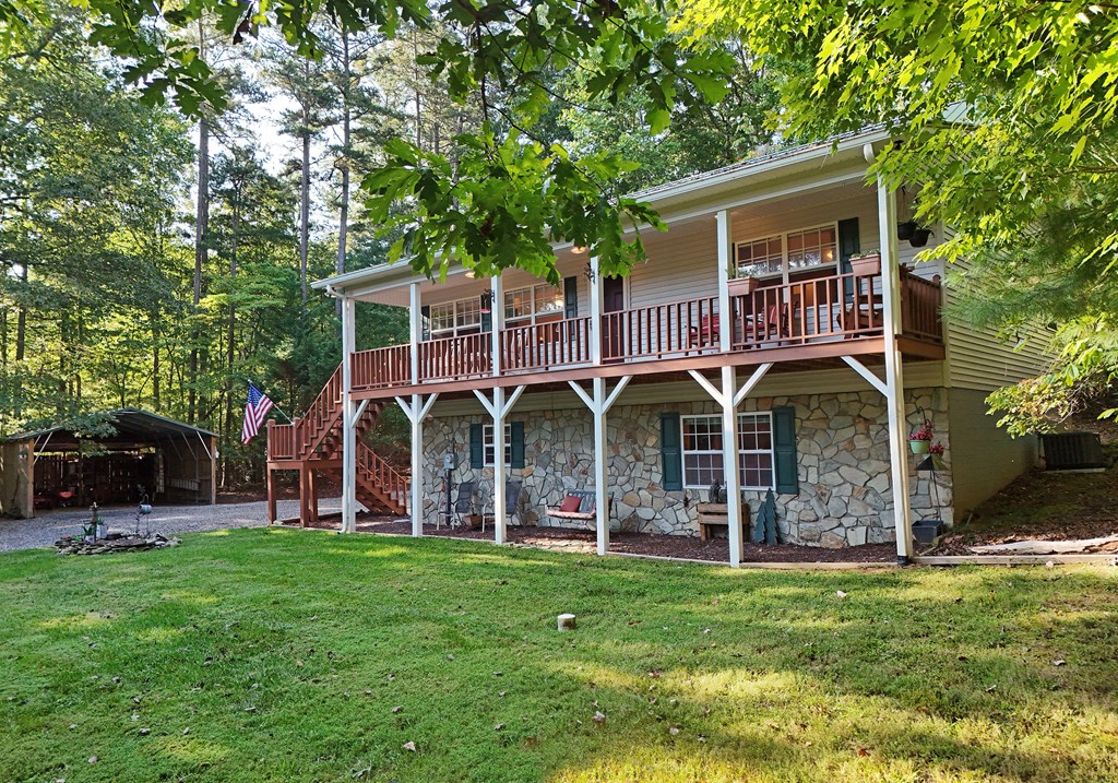 31 Lance Crossing Road Blairsville, GA 30512 - Photo 14 of 52 front view of house with a yard