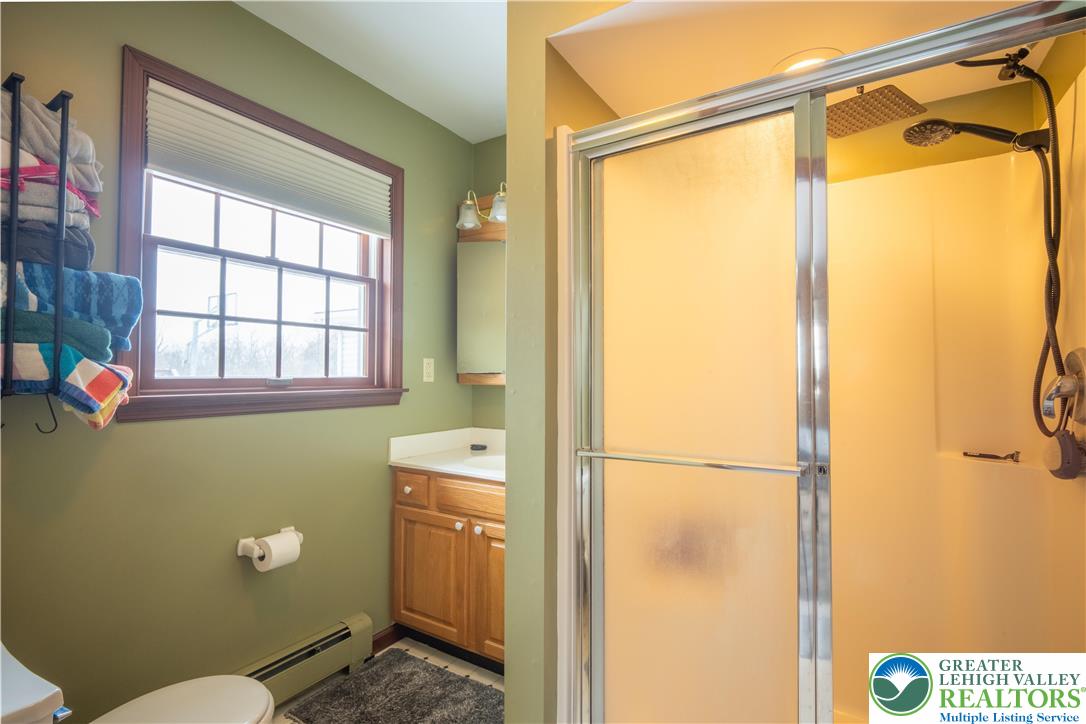 3955 Coplay Creek Road Schnecksville, PA 18078 - Photo 12 of 34 a bathroom with a window and a shower