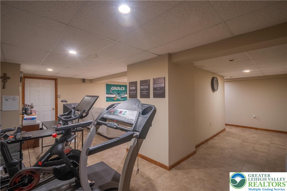 3955 Coplay Creek Road Schnecksville, PA 18078 - Photo 32 of 34 a view of a room with gym equipment