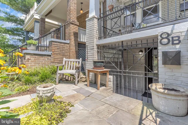 a view of a patio with couches and potted plants