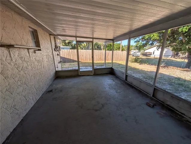 a view of yard covered with green space