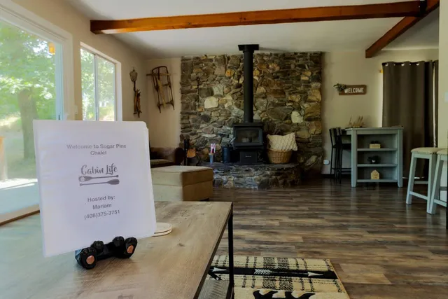 a view of a living room and dining room
