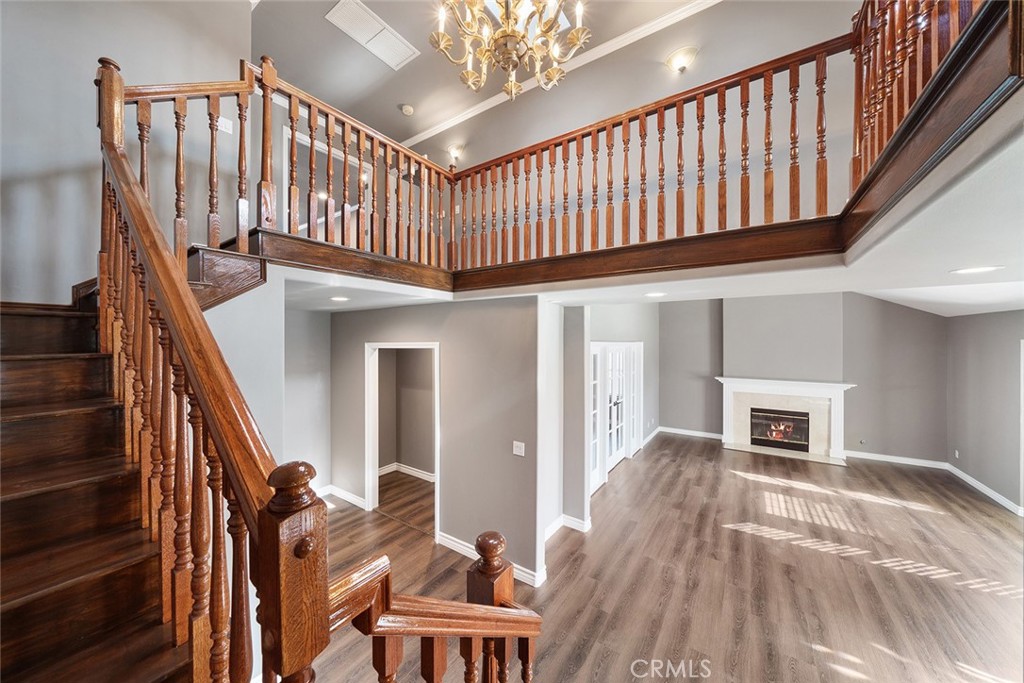 849 Balboa Drive Arcadia, CA 91007 - Photo 33 of 54 a view of an entryway wooden floor and chandelier