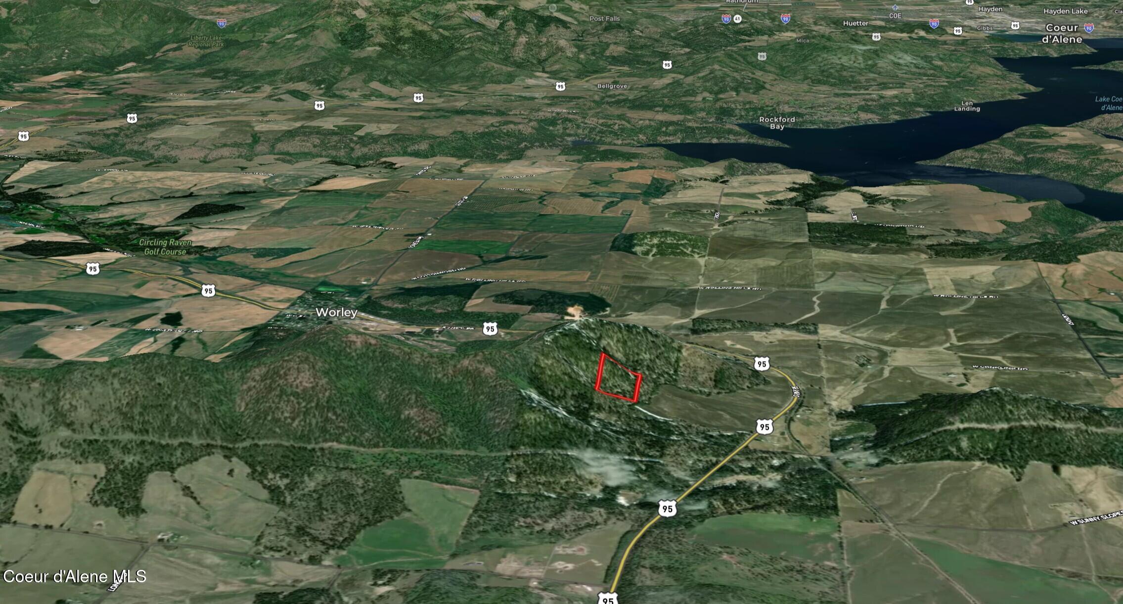 15 Acres Worley, ID 83876 - Photo 20 of 20 3D WITH SURROUNDING AREA