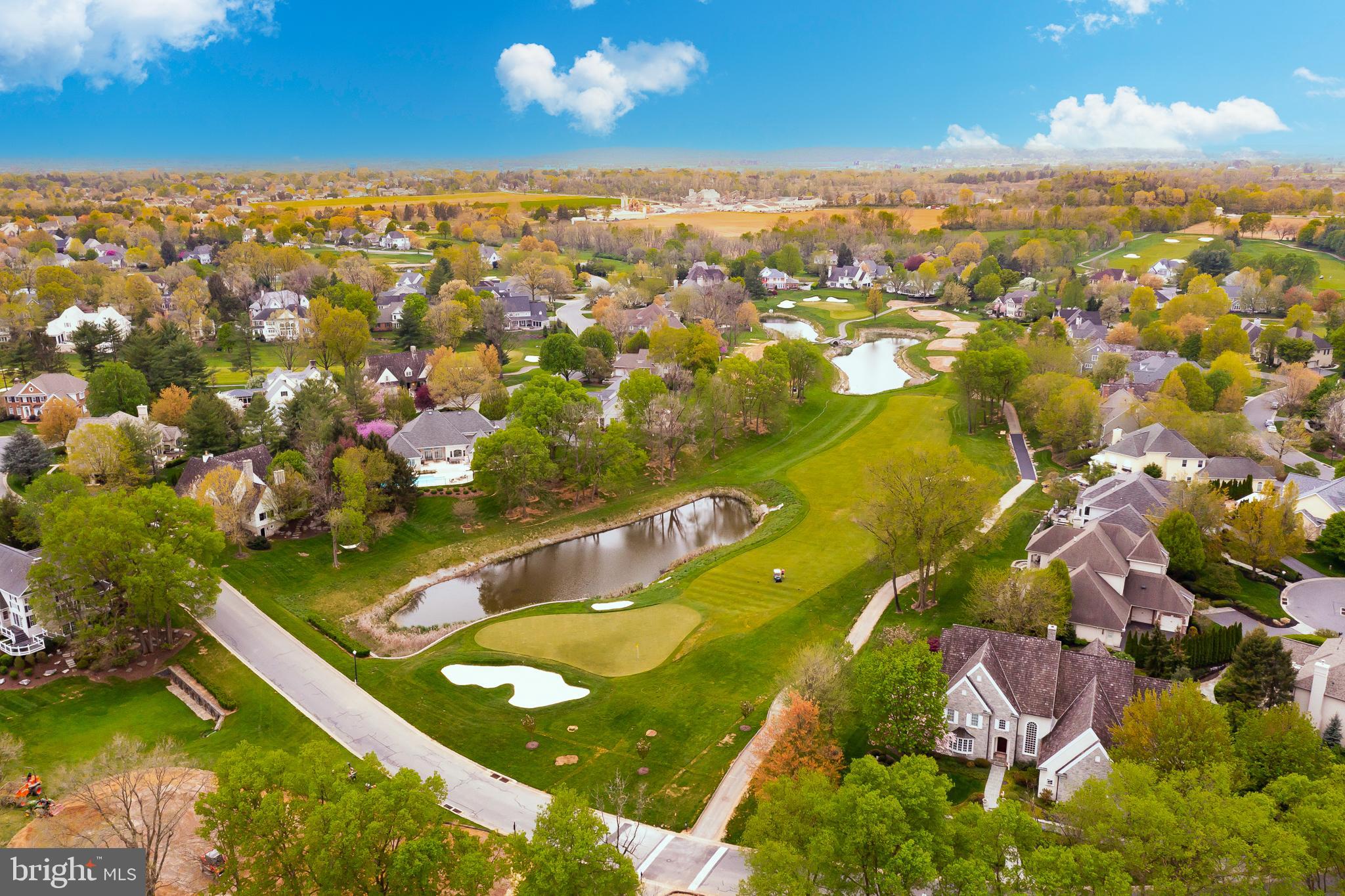 618 Willow Green Lititz, PA 17543 - Photo 55 of 63 an aerial view of residential houses with outdoor space and swimming pool